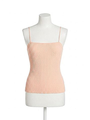 Enza Costa Soft Structure Knitted Tank in Pale Pink (view 1)