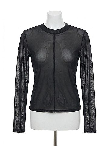 Pistola Gwen Mesh Top in Black (view 1)