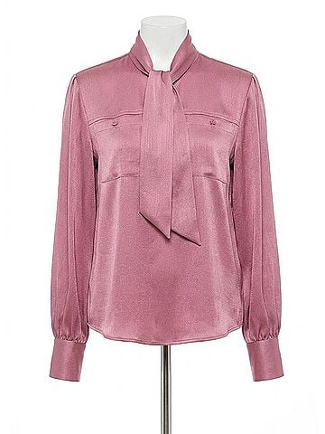 ESQUALO Daiane Utility Scarf Blouse in Glam Mauve (view 1)