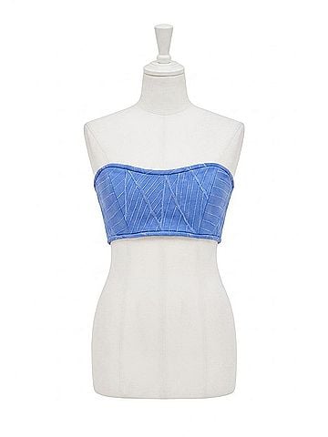 Alexis Alini Strapless Top in Marine (view 1)