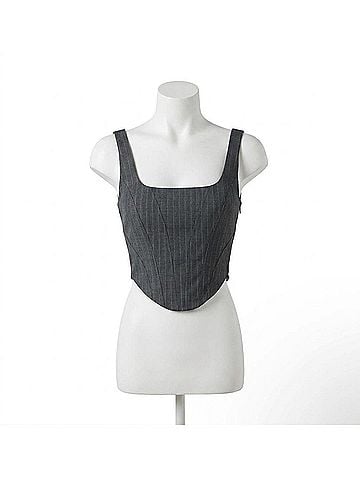 Astr Nivia Top in Fossil Grey (view 1)