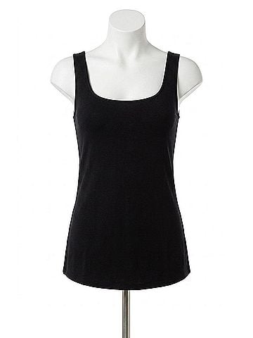 Gretchen Scott Designs Super Soft Vicose Tank Top in Black (view 1)