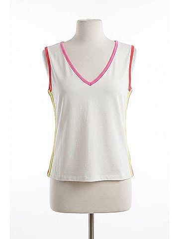 Berek Tips Of Color Tank Top in White/Multi (view 1)
