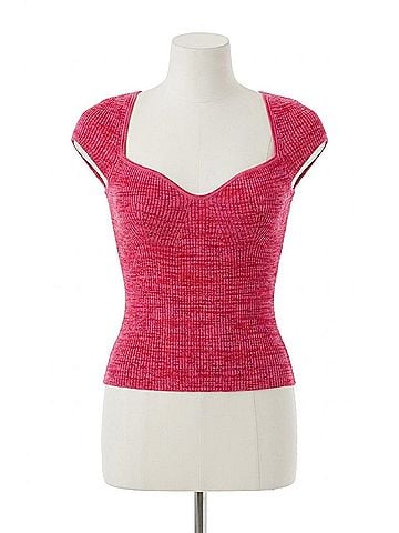 Astr Eloah Top in Pink Space Dye (view 1)
