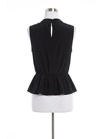 Corey Lynn Calter Luz Sleeveless Peplum in Black (view 1)