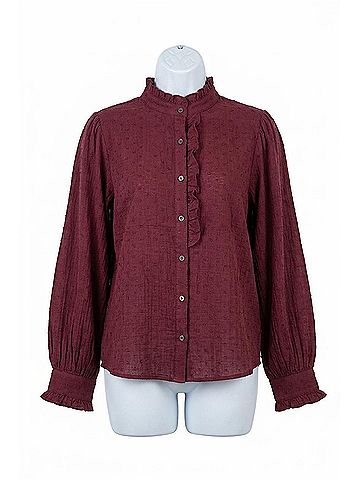 Antik Batik Yvette Blouse in Burgundy (view 1)