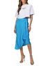 MSGM Graphic Multi Color Open-Back Cropped T-Shirt in White Size M - photo 2