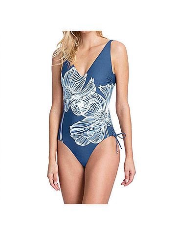 Gottex Underwire One Piece Swimsuit in Got Lily Dusk Blue (view 2)