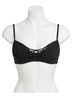 Becca Solid Black No Strings Attached Macrame Bralette Bikini Top in Black Size S - photo 1