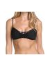 Becca Solid Black No Strings Attached Macrame Bralette Bikini Top in Black Size S - photo 2