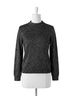 Astr Gray Arabella Open Back Sweater in Black / Silver Size XS - photo 1
