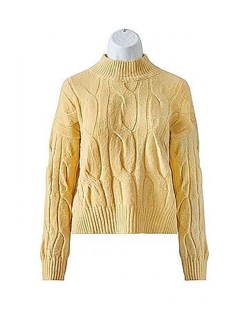 Astrid Women's Buttercup Cup Sweater in Yellow (view 1)