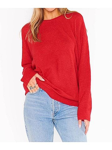 Show Me Your Mumu Feel Good Sweater in Red (view 2)