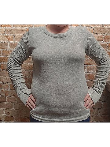 Dylan Stella Crewneck Sweater in Heather (view 2)