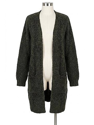 Active Basic Iris Chenille Cardigan in Black (view 1)