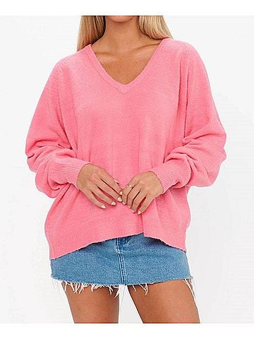 Show Me Your Mumu Anything Goes Sweater in Coral Knit (view 2)