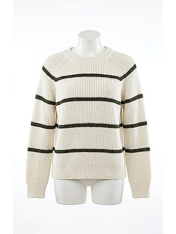 Pistola Edie Sweater in Olive Stripe (view 1)