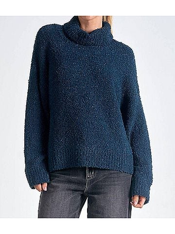 Elan Margo Sweater in Teal Blue (view 2)