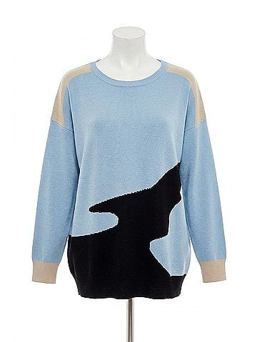 Angel Camo V-Neck Pullover in Camo Combo (view 1)