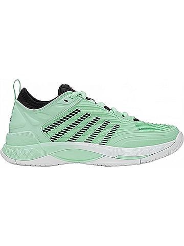 K-Swiss Women's Hypercourt Supreme 2 Tennis Shoe in Neon Mint/Black/White (view 1)