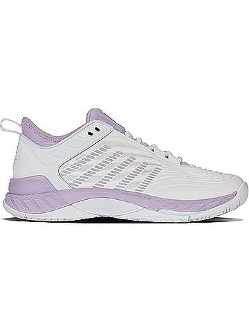 K-Swiss Women's Hypercourt Supreme 2 Tennis Shoe in White/Orchid Petal/Neon Blaze (view 1)