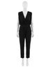Elan Solid Black Women's Pull-On Romper in Black Size S - photo 1