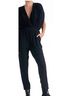 Elan Solid Black Women's Pull-On Romper in Black Size S - photo 2