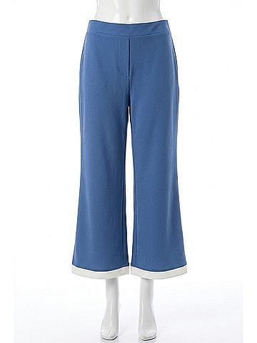 Joh Kiara Crepe Pant in Blue (view 1)