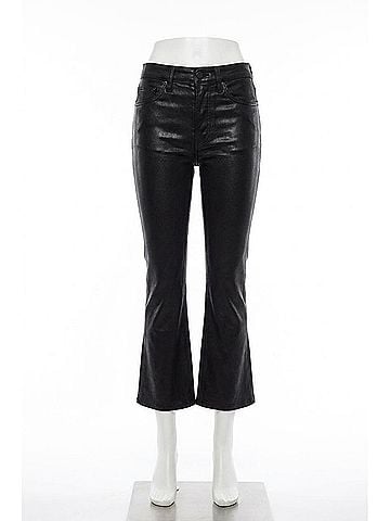 Pistola Lennon High Rise Crop Boot Pants in Coated Mocha (view 1)