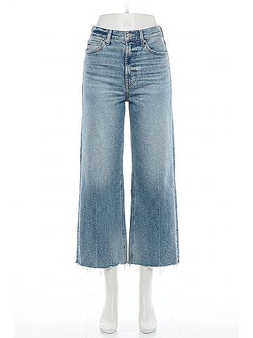 Pistola Lana Crop High Rise Ultra Wide Leg Jeans in Rhythm Vintage (view 1)