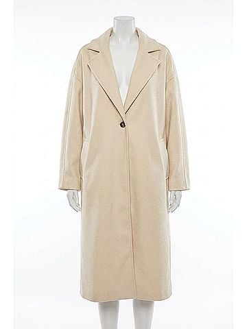 Elan Florentine Long Coat in White (view 1)