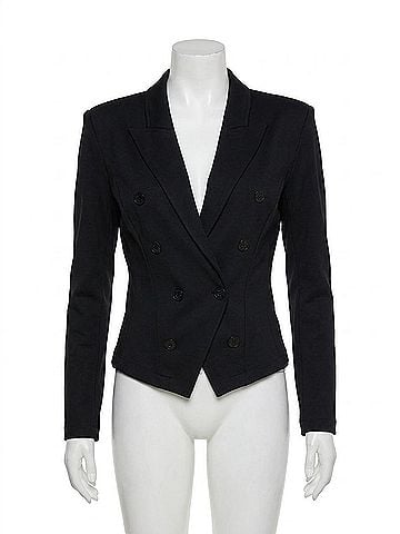 L'Agence Emerson Ponte Blazer in Black (view 1)