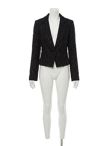 Drew Agatha Tweed Jacket in Black (view 1)