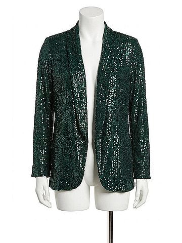 Show Me Your Mumu Women's Dance Blazer in Emerald Sequins (view 1)