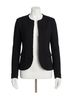 Danskin Solid Black Frayed Edge Open Jacket in Black Size XS - photo 1