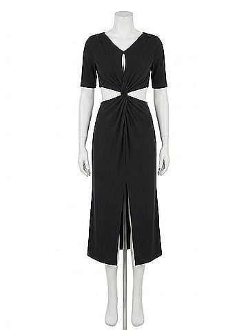 Equipment Genevieve Dress in Black (view 1)