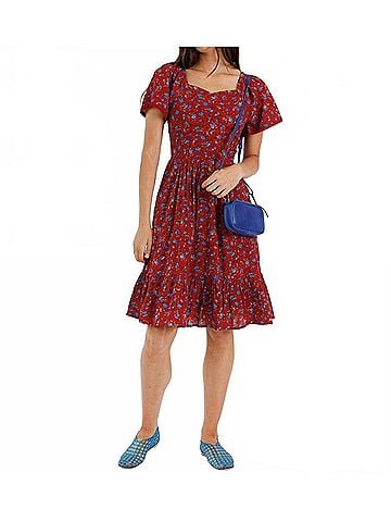Downeast Serena Midi Dress in Karanda Floral (view 2)