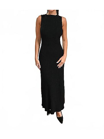 Elan Ellen Maxi Dress in Black (view 2)