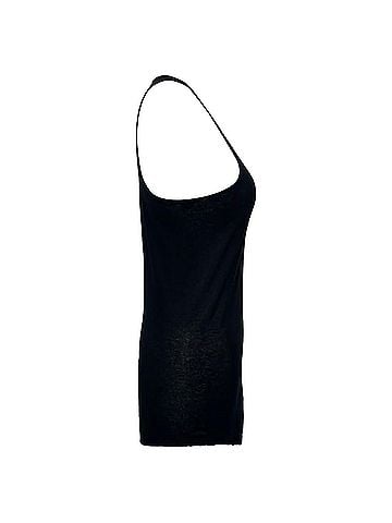 Rick Owens Rick Owens Asymmetric Tank Top in Black Cotton (view 2)