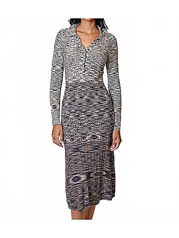 dh New York Long Sleeve Dress in Spacedye Combo (view 2)