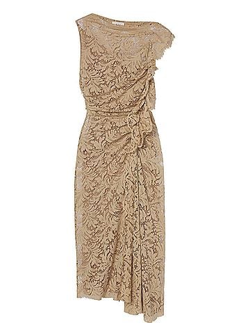 A.L.C. Astrid Lace Midi Dress in Beige (view 1)