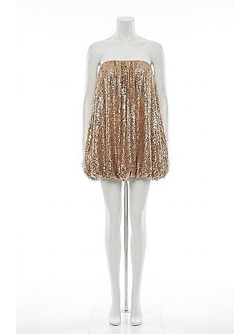 Show Me Your Mumu Beverly Bubble Dress in Silver Confetti (view 1)