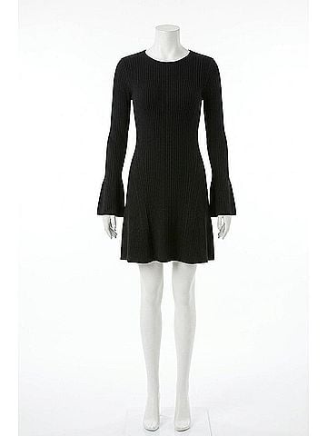 Elan Marlow Bell Sleeve Dress in Black (view 1)