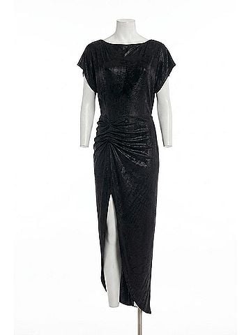 Elan Olivia Midi Dress in Black (view 1)