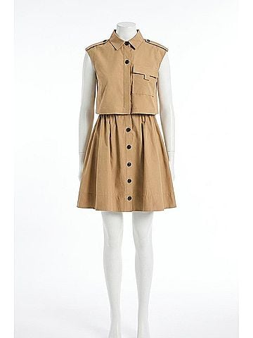 Derek Lam 10 Crosby Sequoia Dress in Camel (view 1)