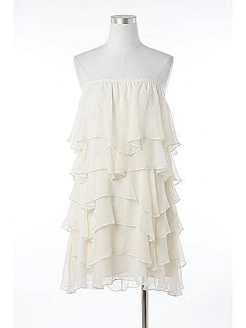 Show Me Your Mumu Rowen Ruffle Dress in White (view 1)