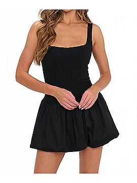 Show Me Your Mumu Marlo Mini Dress in Black (view 2)