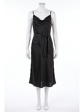 Glam Lucille Draped Neck Midi Dress in Black (view 1)
