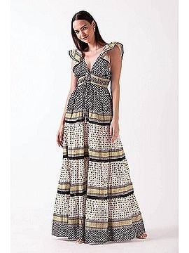 Ash & Eden Yulia Maxi Dress in Olive Black (view 2)