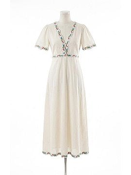 Show Me Your Mumu Thea Midi Dress in Wild Meadow Embroidery (view 1)